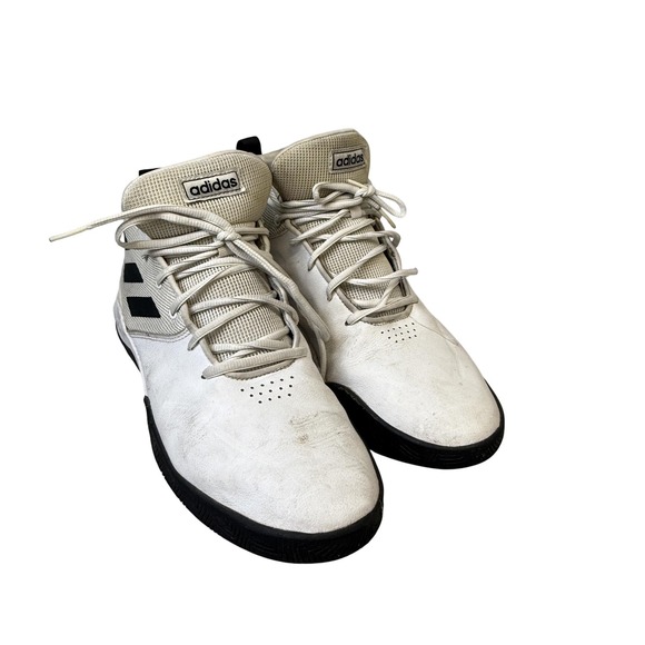adidas Other - Adidas Basketball Shoes Mens Size 11 White Black Cloudfoam Adiwear Mid‎ Top